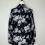 Spiritual Gangster  Black White Floral Kimono Photo 9