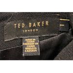 Ted Baker Scallop Neck A-Line Skirt Black Mini Dress Photo 2