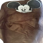 denim Leopard Print Tote Bag with Mickey Mouse Brown Photo 3
