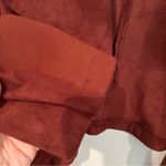 BB Dakota Faux Suede Waterfall Jacket Blazer Women's XL Brown Boho Vegan Photo 6