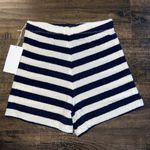 NWT Warm Fun Sunset Striped Super Waist High Shorts Blue Photo 2
