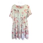 Yathon Floral Tee Shirt Dress Sz XL NWOT Pink Photo 1