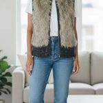 Loft Faux Fur Zip front sleeveless Vest Size XS/Small Photo 0