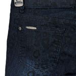 Celebrity Pink JR SZ 3 Skinny Jeans Cheetah Print Low-Rise Pocket Dark Wash Blue Photo 6