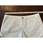 Lilly Pulitzer  100% Cotton White Eyelet Mini Shorts Size 0 Photo 4