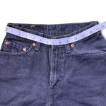 Vintage Levi’s 512 Women’s Slim Taper Jeans Black Charcoal USA Made High Rise Gray Size 27 Photo 10