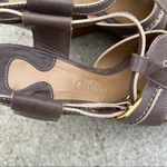 Chloé Chloe Saturnia Brown Calf Wedge size 38 Photo 3