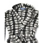 Hotel Spa Collection Rustic Plaid Fleece Robe One Size Belted Loungewear Pockets Photo 7