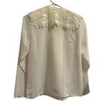 Vintage Nicola Lace Collar Blouse Made in Korea Size 4 Romantic Elegant White Photo 2