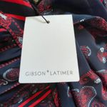 Gibson Latimer New NWT Ruffled Tiered Red White Blue Maxi Dress XXL Photo 6