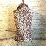 CAbi Puffer Vest Leopard Cheetah Animal Print S Photo 4
