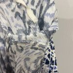 Lilly Pulitzer  Nita Cover Up Womens Blue White Print Off Shoulder Size XS Photo 4