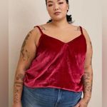 Torrid Sophie Red velvet Cami Photo 0