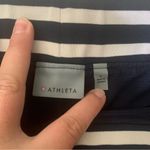 Athleta size 6 small skort Navy blue White Striped waist band Skirt golf tennis Photo 2