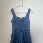 Sincerely Jules Wide Leg Denim Romper Size Small Blue Photo 6