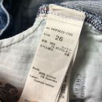 Moussy Vintage Rhode Cropped Distressed Flare Jean in Dark Indigo Blue Size 26 Photo 12