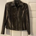 Giancarlo Ferrari faux fur black and gray
jacket. Zipper front. Preowned Size 4 Photo 2