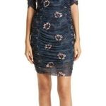 Ted Baker London Velvit Bodycon Dress 8 Floral Fitted Blue Cocktail Whimsigoth Photo 13