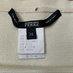 Gianfranco Ferre Vintage Cream Black Striped Miniskirt Photo 3