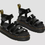Dr. Martens Blaire Patent Leather Strap Sandals S-411 Sz 8-8.5 Photo 0