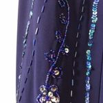 Nightway navy blue open back low cut prom holiday dress size 4 Photo 13