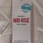Celebrity Pink  Mid-Rise The Rider Skinny Stretch Ankle Jeans Optic White Size 18 Photo 6