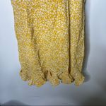 Bardot  mustard yellow white floral mini dress size 10 Large Photo 3