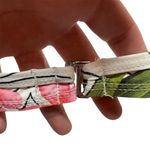 Vintage 90s White Tropical Floral Flower Hawaiian White Bikini Top 6 small Photo 5