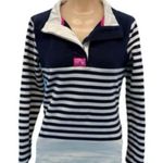 Navy and White Striped Nautical Pullover Joules Cowdray Rare Size 4 Blue Photo 8