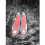 Unlisted  black embroidery studded floral flats shoes 8.5 Photo 1