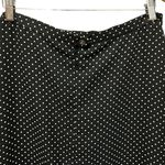 Jones Wear Womens Maxi Skirt 16 Black Polka Dot A-Line Zip Career Classic Preppy Photo 3