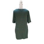 Motherhood Maternity Blue & Green Striped Crossed Front Short Sleeve Top Size XL Photo 4