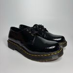 Dr. Martens 1461 Women's Leather Oxford Shoes in Black Distressed Patent Photo 4