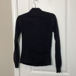 Tommy Hilfiger Women's Black Pullover Top quarter zip spell out logo Photo 6