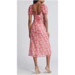 WAYF  Felicity Floral Print Midi Dress‎ Size Large Photo 2