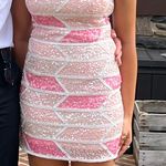 Intrigue by Blush Formal Dress Pink Sequin Mini Dress Photo 0