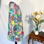 Anne cole NWT Multicolor Paisley Print Swim Cover-Up Semi Sheer Dress Sz L/XL💛 Photo 4