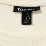 Torrid  Plus Size 3X Good Vibes Only Rainbow Striped Crewneck Sweatshirt Jumper Photo 3