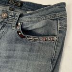 Shyanne  Womens Jeans Anne Boot Cut Flap Medium Wash Denim Mid Rise Sz 28 Short Photo 5