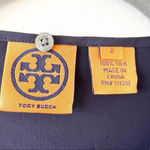Tory Burch Silk Long Sleeve Top Women’s Size 2 Quiet Luxury Mob Wife Ruffles EUC Photo 2