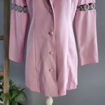 Saint Genies Pink Chain Accent Blazer Jacket Dress Size 6 Photo 3