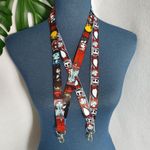 2 Nightmare Before Christmas Ribbon Lanyard Red Photo 3