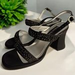 Varsavia Viamara Women’s Dressy Black Sandals With Sequins Women’s Size 8M Photo 0