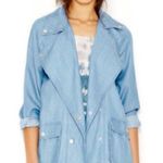 Rachel Roy Rachel  Chambray Drapey Moto Utility Jacket Photo 1