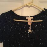 NWT TULLE ANTHROPOLGIE SEQUIN SWEATER DRESS. M Black Size M Photo 2