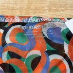 Solid & Striped Iris Printed Side Tie Mesh Bikini Bottom in Optic Swirl - Large Photo 2