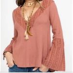 Free People  Parisian nights  Terracotta Bell Sleeve Blouse small Photo 1