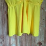 Beachsissi  Yellow Adjustable Strap Flowy Tankini Top Photo 7