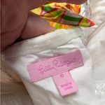 Lilly Pulitzer  Daffodil Floral Cotton Poplin Tie Back Strapless Dress Size 0 Photo 8