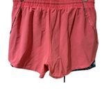 Active USA  Pink Shorts with Blue Trim & Built In Biker Shorts Photo 1